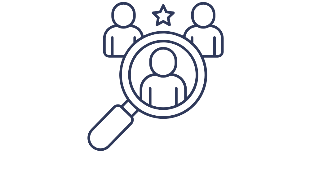 Sorted recruitment star graphic